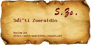 Sóti Zseraldin névjegykártya